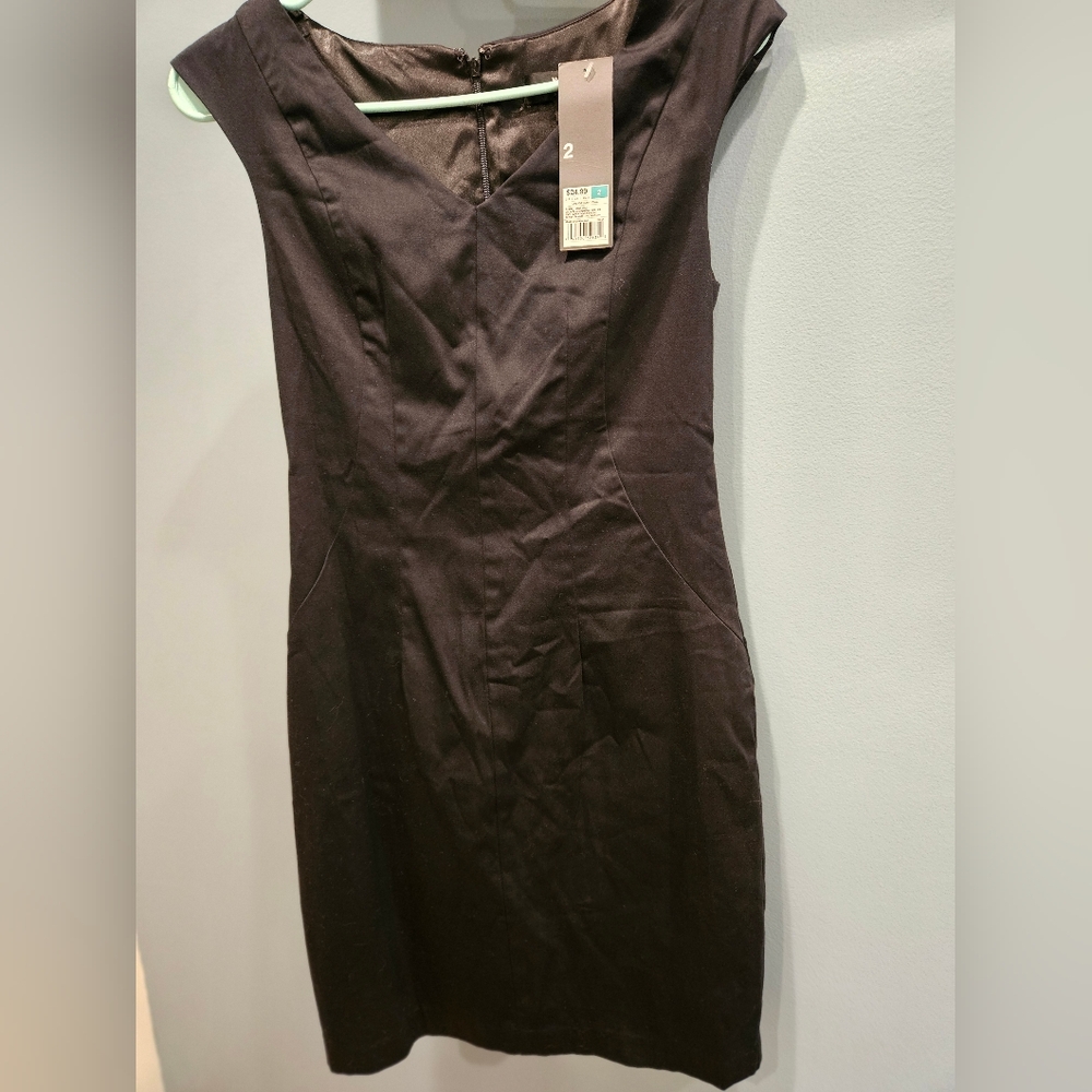 Mossimo Supply Co Brown Sweetheart Sheath Mini Dress Petite